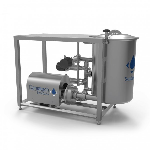 In the LiquidMaster powders and/or liquids or dosed manually into a mixing vessel. This very flexible mixing unit is designed for low to medium viscosities and can be inline CIP cleaned. This system is designed for manual dosing of ingredients and comes with ergonomic working table.